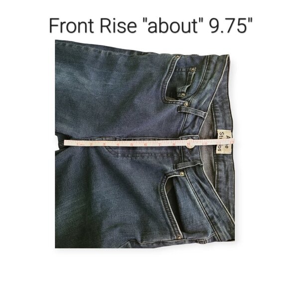 Retro Indigo Slim Fit Designer Jeans Size 26 by Acne Studios - Picture 8 of 11